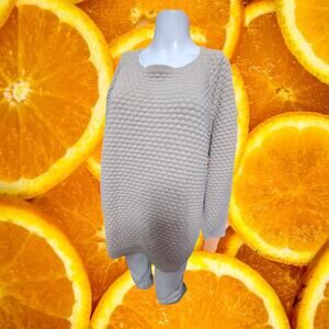 Boden‎ Women's Cream Cotton Knit Pullover Crewneck Sweater Size 18